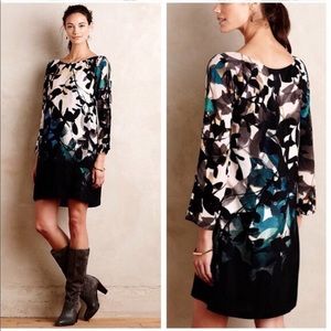Anthropologie Maeve / Floral Print Open Arm Dress